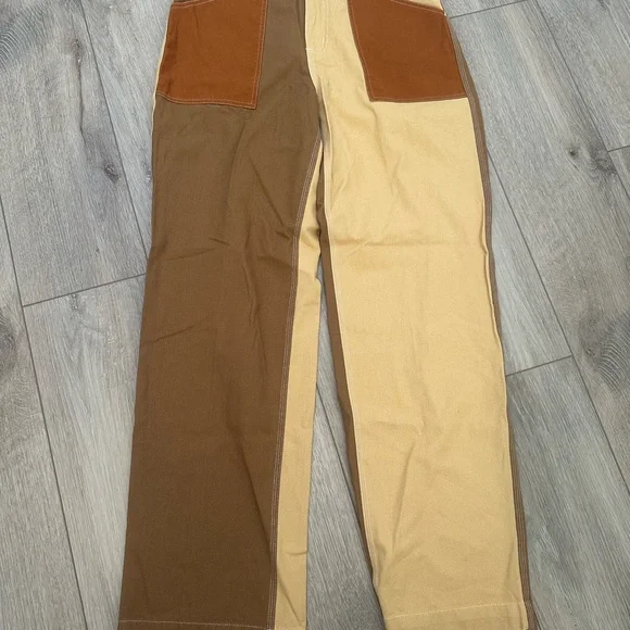 RVCA Brown and Tan Cargo Pants with Vintage Workwear Style Women’s 26 - Picture 5 of 5
